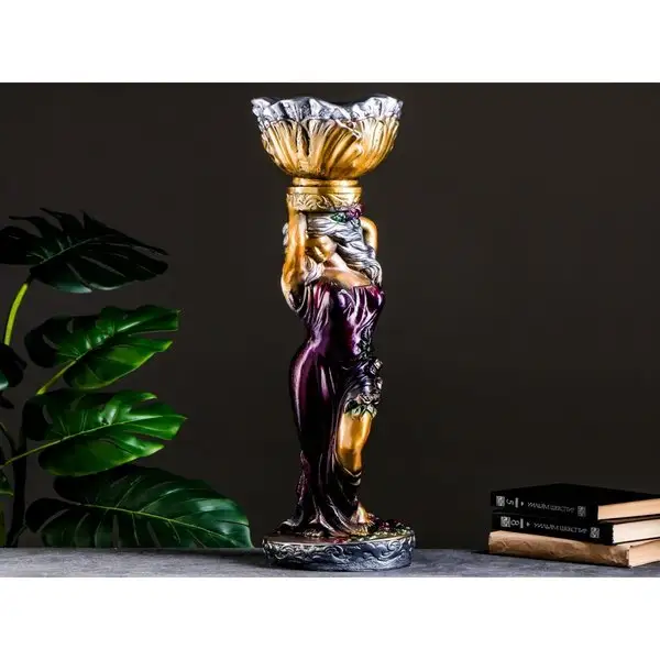 Фигурное кашпо «Амелия» разноцветная, 81х20см