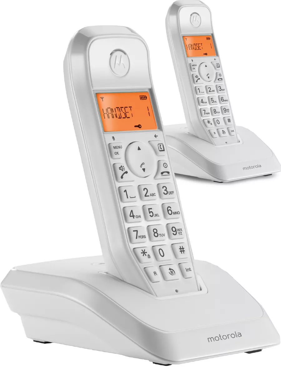 Радиотелефон домашний DECT S1202 две трубки Motorola 141106987 купить за 4  345 ₽ в интернет-магазине Wildberries