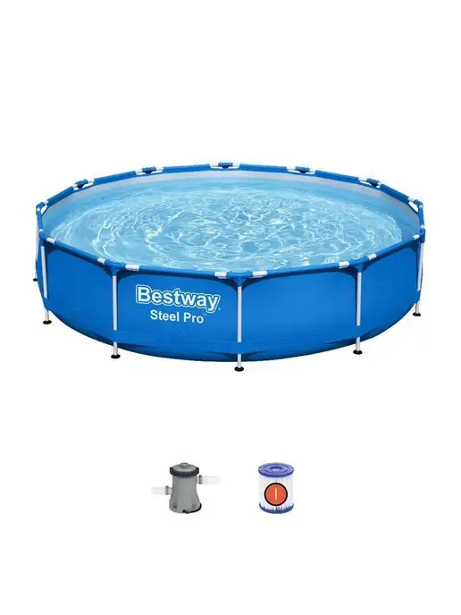 Bestway Бассейн Каркасный Steel Pro 56681 366х76 см, насос, 366x76 см, фото 2