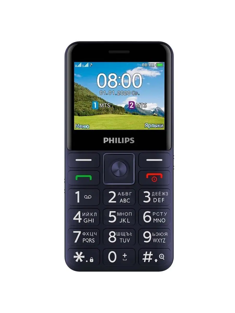 Мобильный телефон Philips Xenium E207 Синий Philips 141177996 купить за 3  279 ₽ в интернет-магазине Wildberries