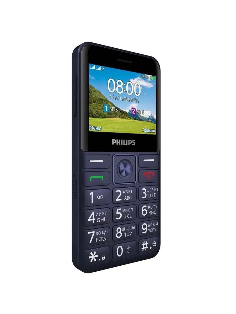 Мобильный телефон Philips Xenium E207 Синий Philips 141177996 купить за 3  279 ? в интернет-магазине Wildberries