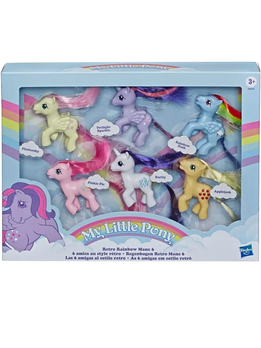 Фигурки Май Литл Пони 6 шт 8 см Hasbro My Little Pony 141243389 купить в  интернет-магазине Wildberries