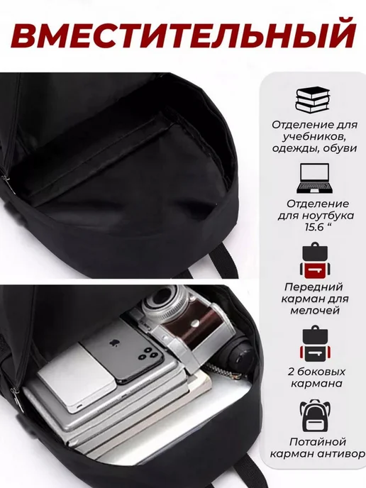 JUGGERIR Рюкзак в школьный класс для девочки 5 в 1, вариант, фото 3