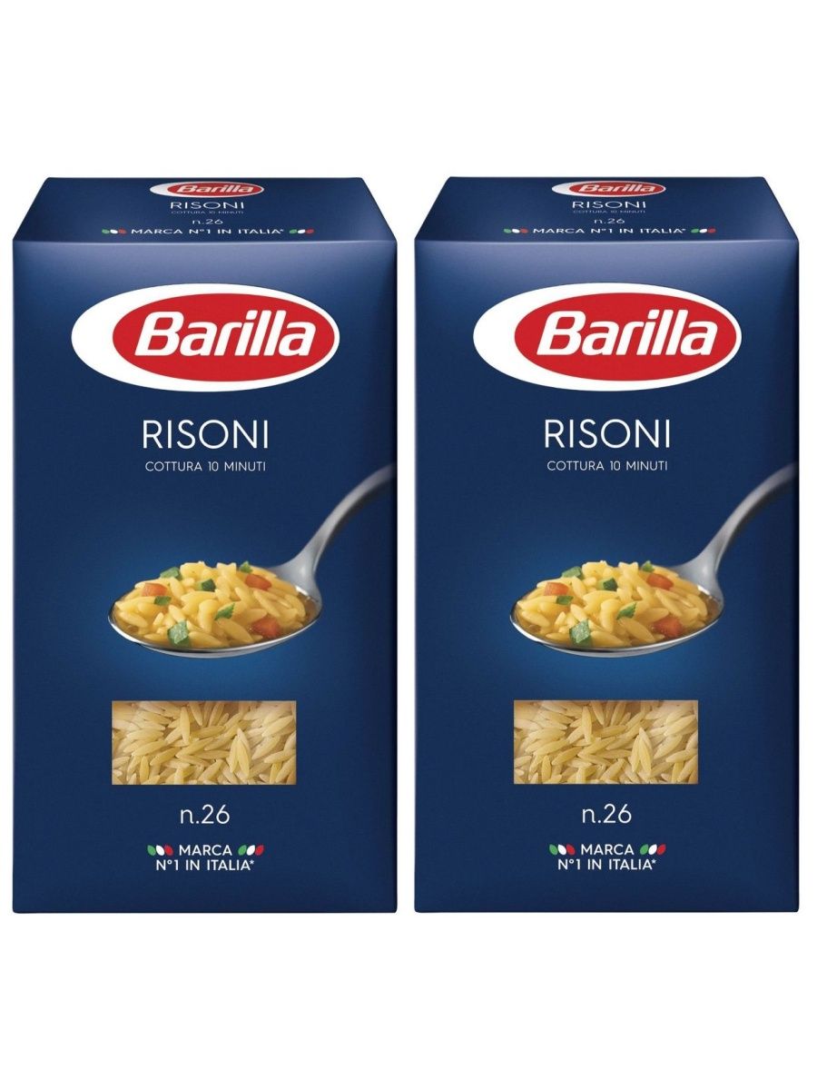 Макароны Ризони/Risoni n.26 из твердых сортов пшеницы Barilla 141278528  купить за 872 ₽ в интернет-магазине Wildberries