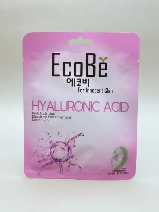 маски ECOBE HYALURONIC ACID