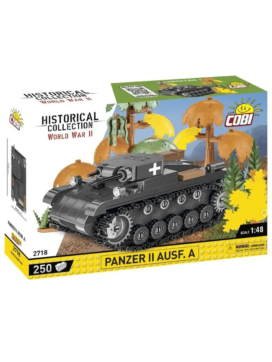 Cobi 2718 Немецкий танк Панцер II (Panzer2) COBI 141296512 купить в  интернет-магазине Wildberries