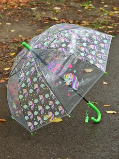 Зонт детский прозрачный полуавтомат rain-proof umbrella 141345401 купить за 402 ₽ в интернет-магазине Wildberries