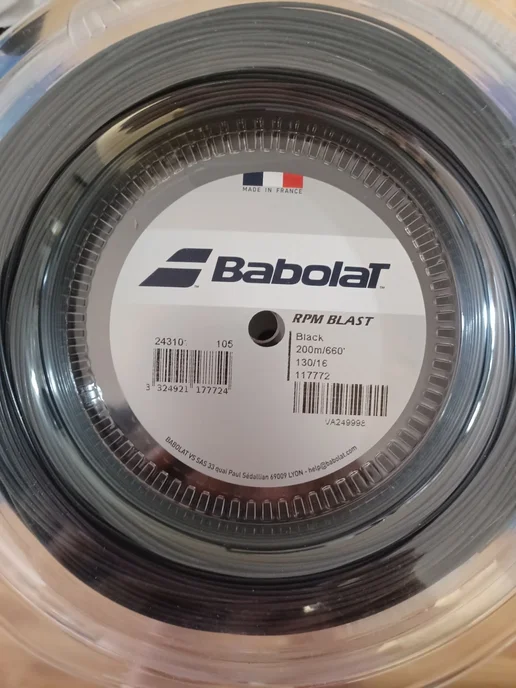 BABOLAT RPM Blast 1.30 теннисная струна, черный, фото 2