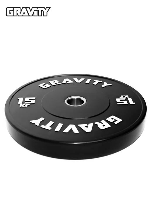 Gravity Бамперный диск для штанги, 1 шт, 5кг, 1 шт, 15 кг, фото 5