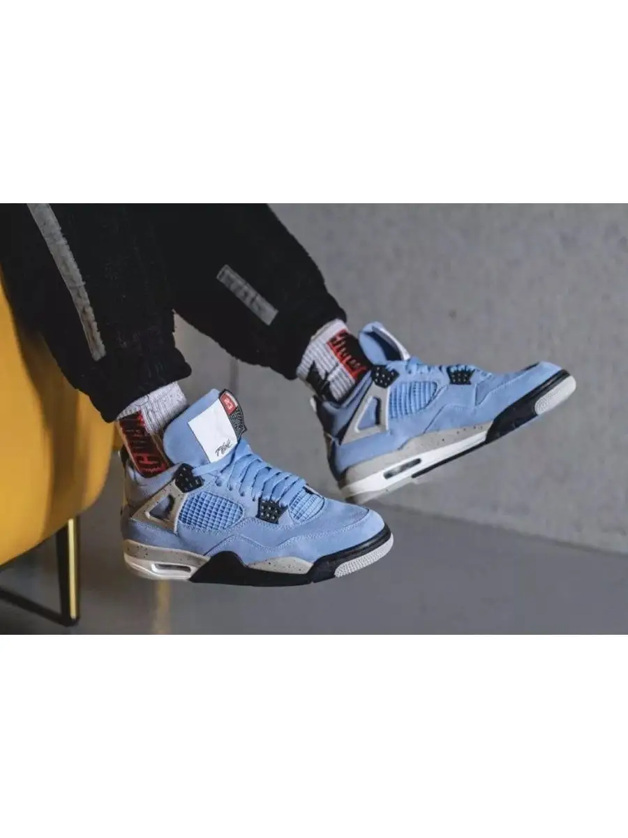 All blue cheap jordan 4