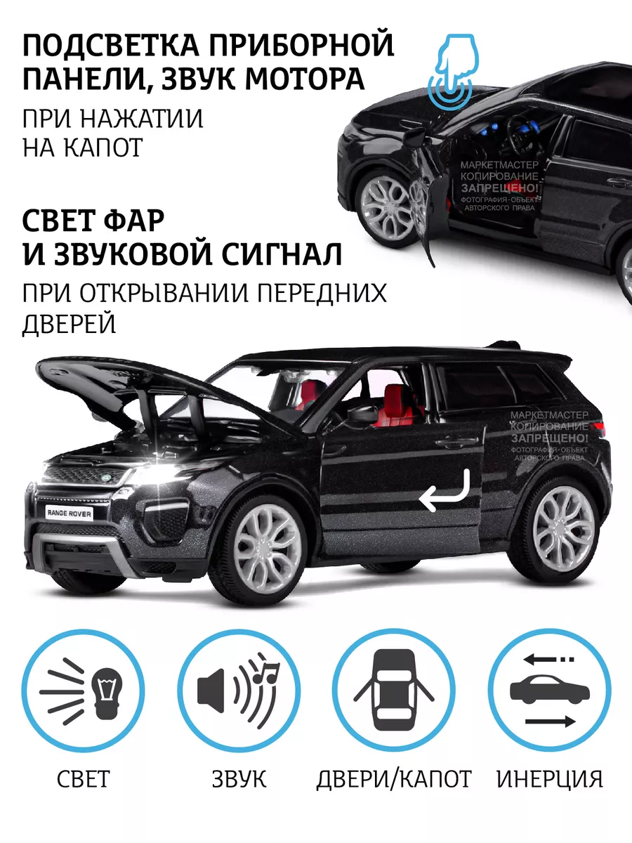 Машинка металлическая игрушка детская Range Rover Evoque HSE АВТОПАНОРАМА  141428787 купить за 891 ₽ в интернет-магазине Wildberries