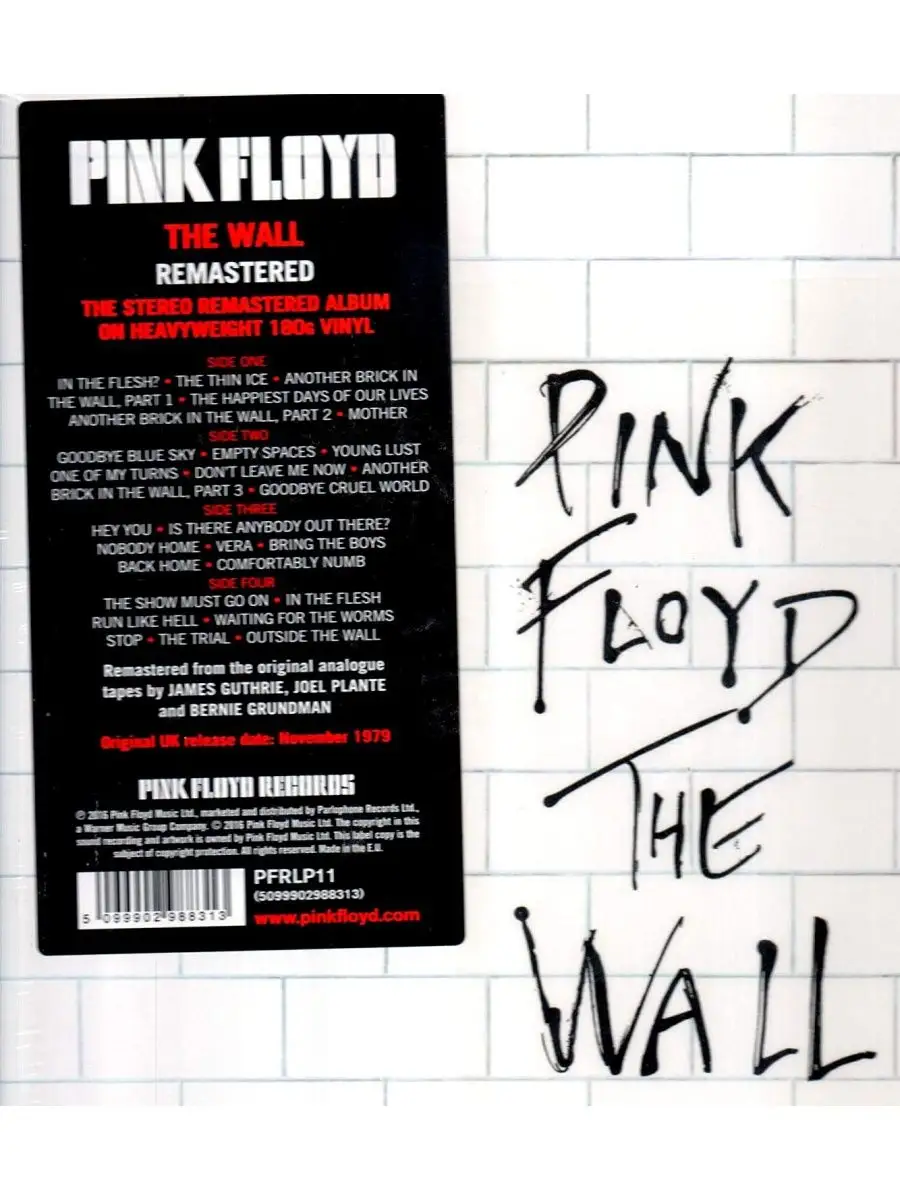 Pink Floyd The Wall Пинк Флойд Стена (2LP) Spika Music 141519809 купить за  7 919 ₽ в интернет-магазине Wildberries