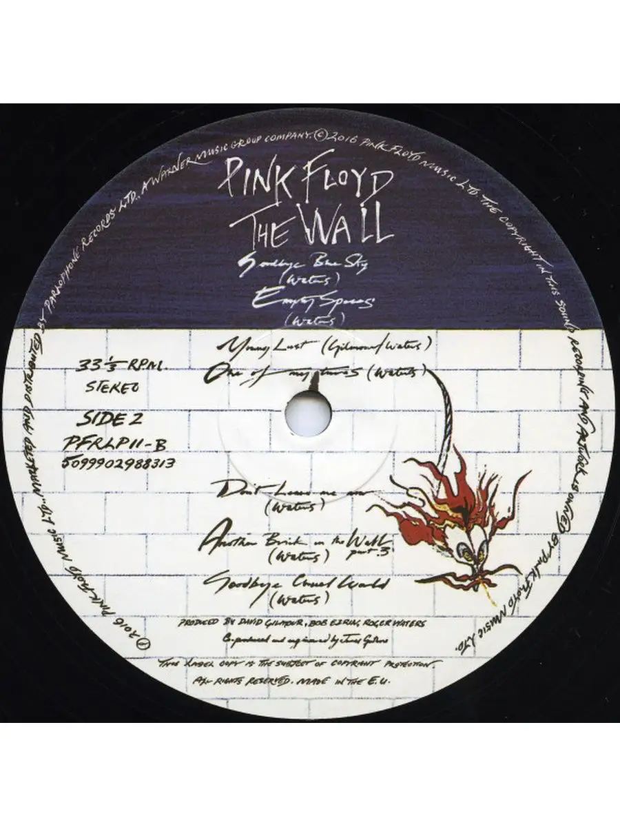 Pink Floyd The Wall Пинк Флойд Стена (2LP) Spika Music 141519809 купить за  7 919 ₽ в интернет-магазине Wildberries