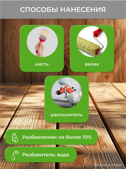 Neomid Пропитка для дерева декоративная защита Неомид 2,3 л, венге, 2,3 л, фото 7