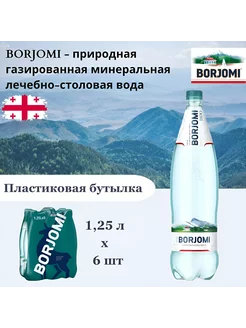 Вода Borjomi (Боржоми), 1,25 л х 6 шт, газированная, пэт BORJOMI 141563672 купить за 1 116 ₽ в интернет-магазине Wildberries