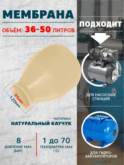 Мембрана для гидроаккумулятора-50л Thermofix 141569725 купить за 992 ₽ в интернет-магазине Wildberries