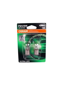 Лампа 12V P21 5W ULTRA LIFE 2 штуки комплект блистер OSRAM 141608077 купить за 472 ₽ в интернет-магазине Wildberries