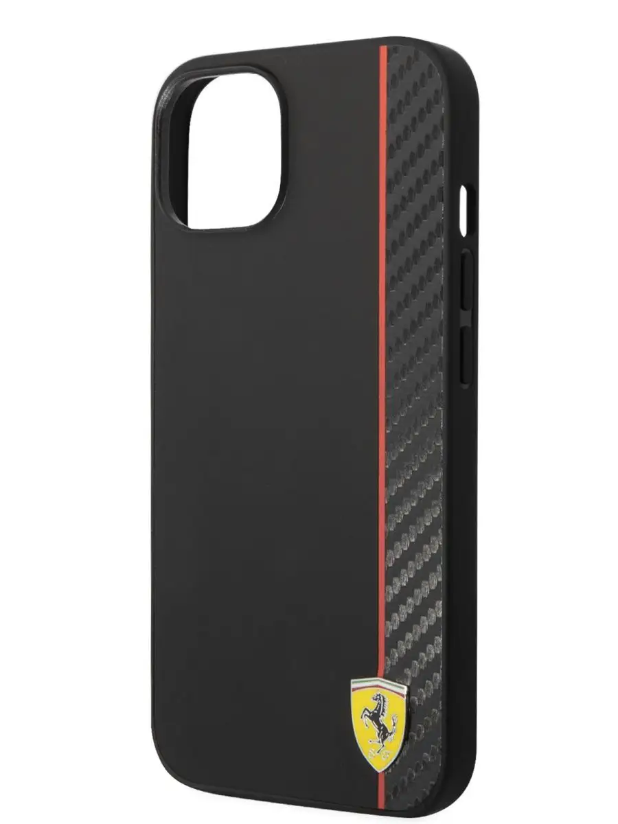 Чехол на iPhone 14 PU Smooth со вставкой под карбон Ferrari 141635044  купить за 977 ₽ в интернет-магазине Wildberries