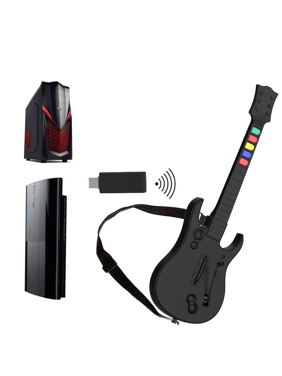 Гитара для Guitar Hero / Rock Band PS3 / PC / черная БРУТАЛИТИ 141635288  купить в интернет-магазине Wildberries