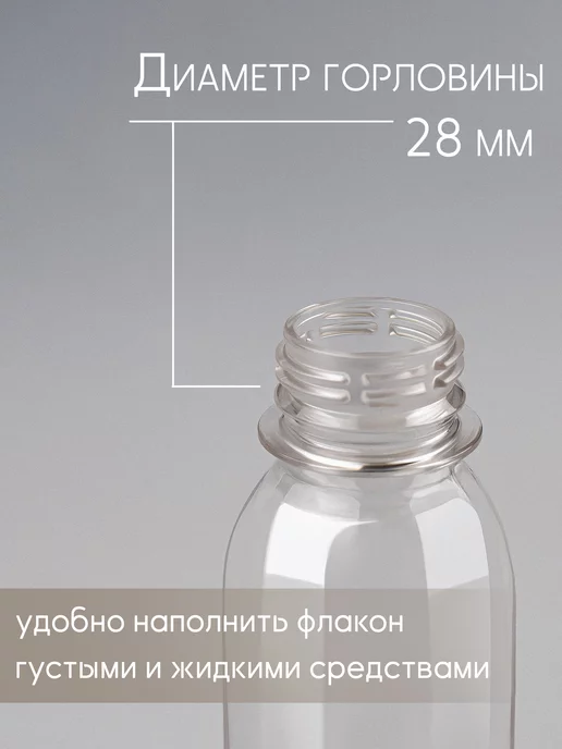 derevo&plastik Флаконы дорожные косметические 100 мл, 100 мл, фото 4