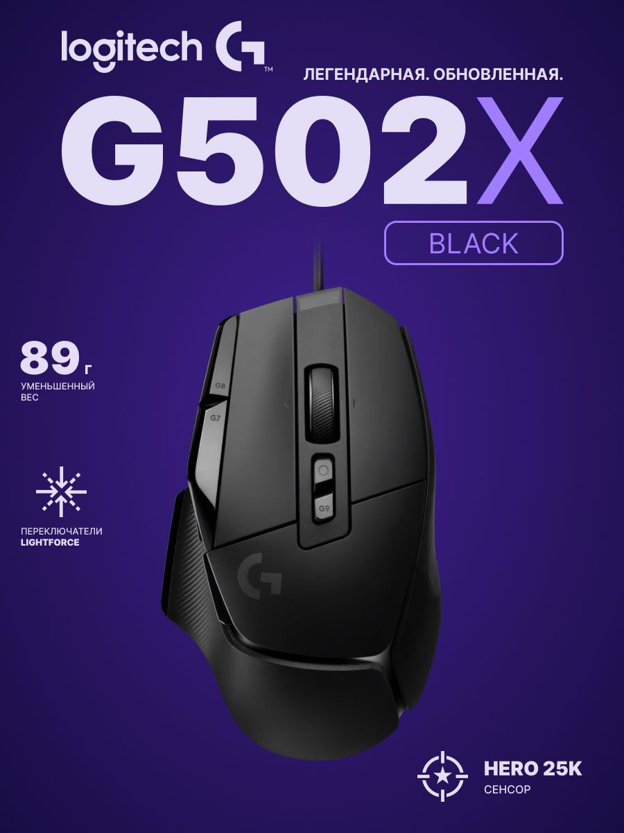 Мышка g502 x. Wired x505.