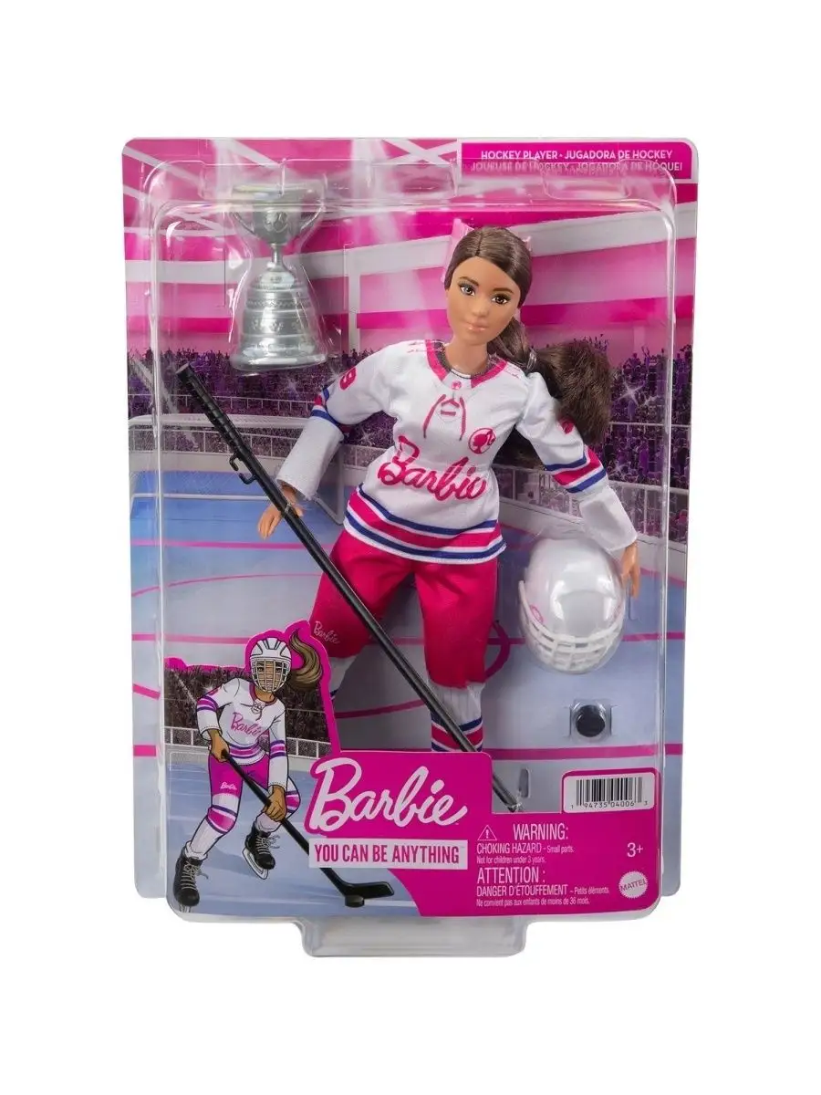 Barbie Кукла Зимние виды спорта Хоккеистка HCN30/HFG74 Barbie 141721502  купить за 2 406 ₽ в интернет-магазине Wildberries