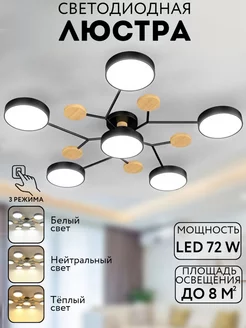 Люстра Лофт потолочная LED TALAN 97 141728996 купить за 4 681 ₽ в интернет-магазине Wildberries