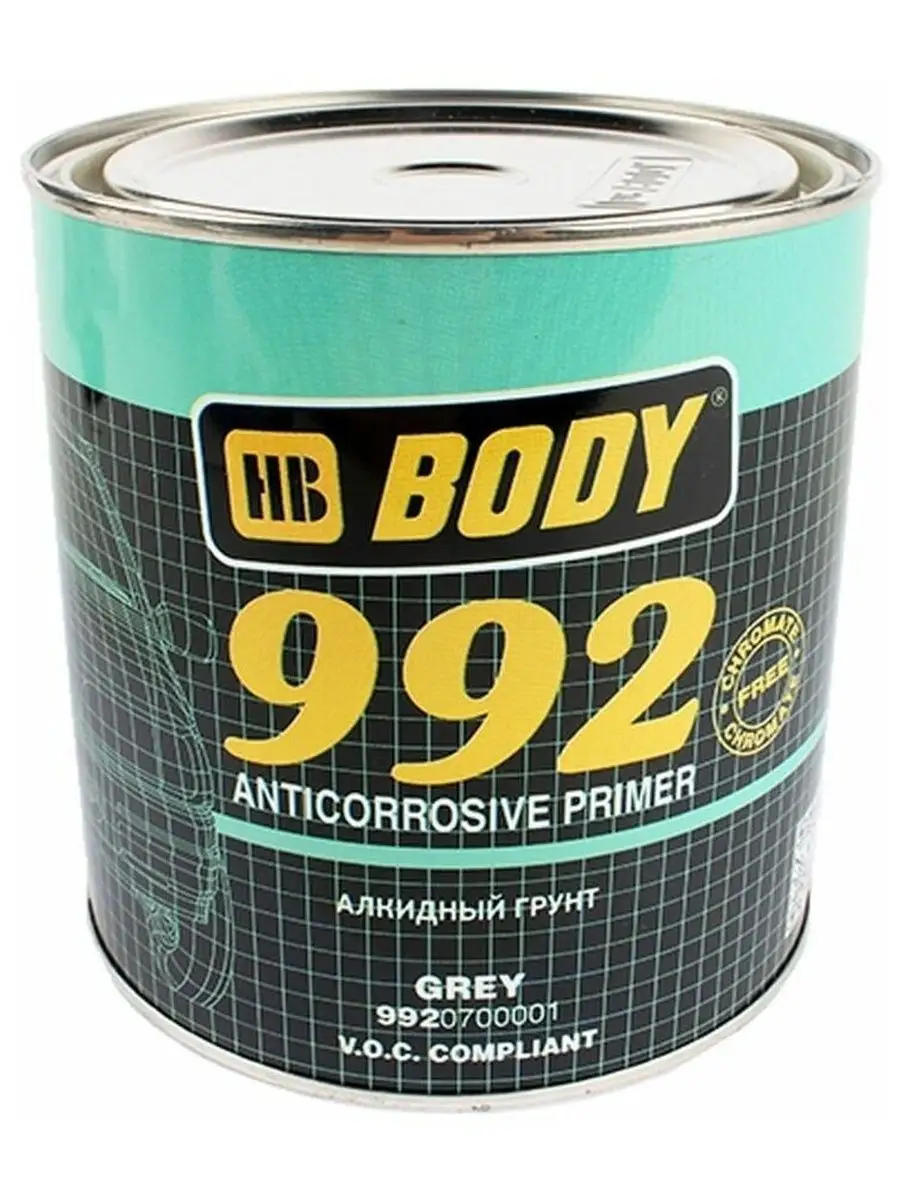 BODY 992 Грунт серый 1 л