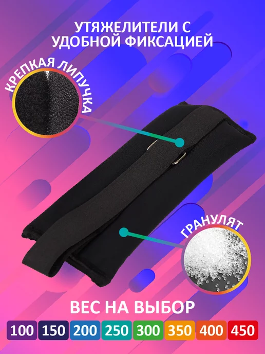 SETGYM Утяжелители на липучках универсаль.-150г, 150 г, фото 3
