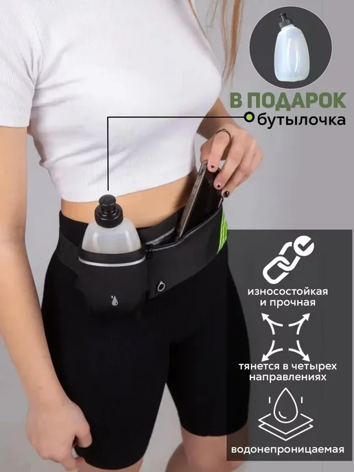 100LetLife Сумка на пояс Мужская женская спортивная, вариант