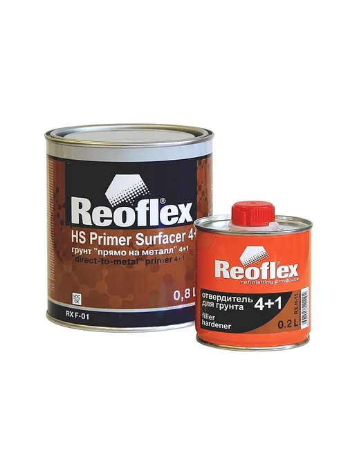 Reoflex HS Surfacer Грунт на металл (белый) 0,8 + 0,2 л, 200 мл