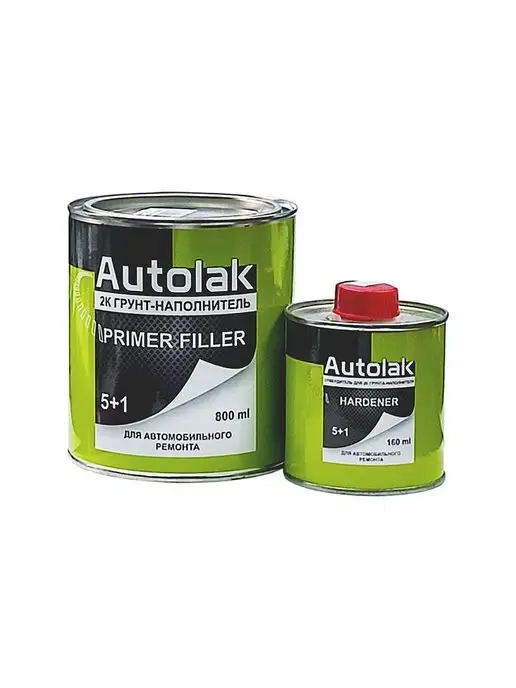 autolak 5+1 HS Грунт наполнитель (серый) 0,8 + 0,16 л, 160 мл