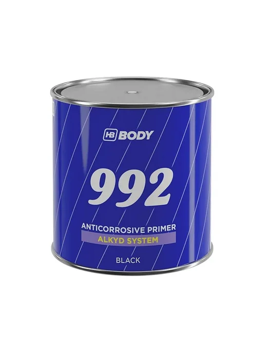 HB BODY BODY 992 Антикоррозийный грунт (черный) 1 кг