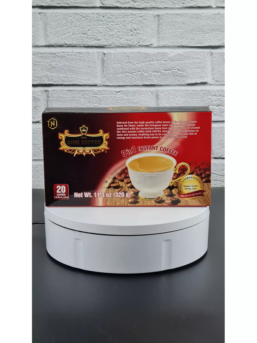 Кофе растворимый 3 в 1 KING COFFEE с сахаром и сливками TNI King Coffee  142055525 купить за 446 ₽ в интернет-магазине Wildberries