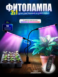 Фитолампа для растений Malina-bty 142075778 купить за 651 ₽ в интернет-магазине Wildberries