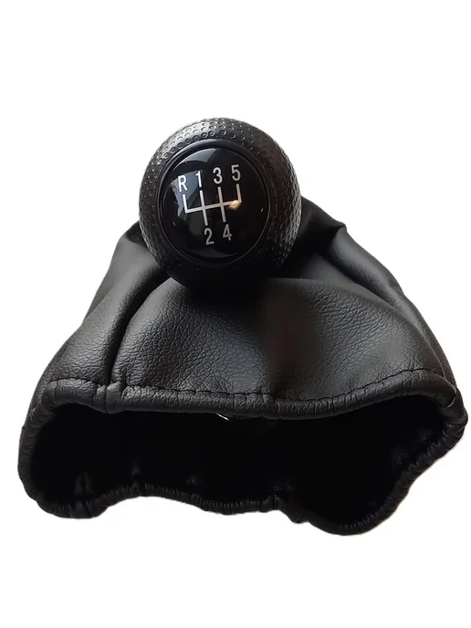AVGautoparts Ручка КПП с чехл.черная, 12мм (5 пер) VOLKSWAGEN GOLF 3 5, черный