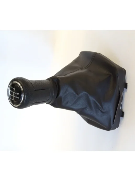 AVGautoparts Ручка КПП с чехл.черн.с рамк, хром кол.(5 пер) VW POLO 02-09, черный, фото 2