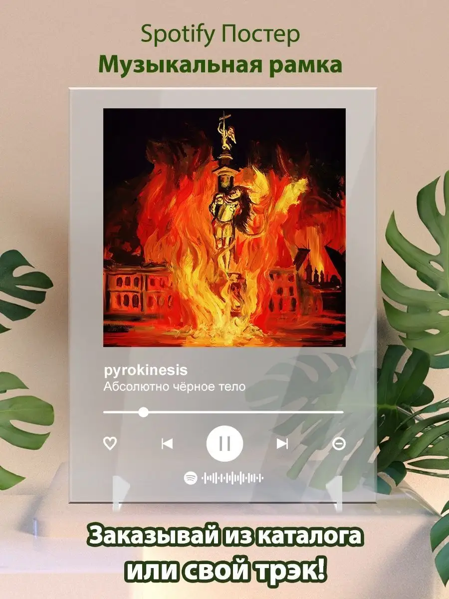 Постер Pyrokinesis Абсолютно чёрное тело Спотифай постер Arthata-spotify  постер Спотифай постер 142125314 купить за 436 ₽ в интернет-магазине  Wildberries