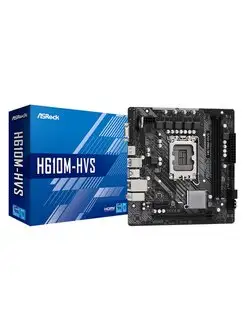 Материнская плата H610M-HVS, LGA1700 ASRock 142136782 купить за 6 342 ₽ в интернет-магазине Wildberries