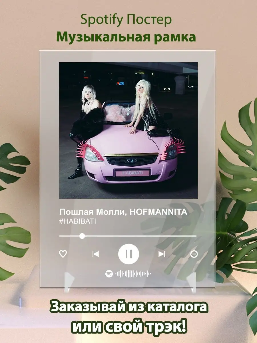 Постер Пошлая Молли и HOFMANNITA HABIBATY Спотифай постер Arthata-spotify  постер Спотифай постер 142147245 купить за 475 ₽ в интернет-магазине  Wildberries