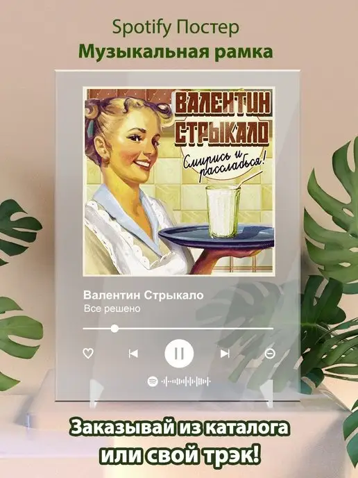 Arthata-spotify постер Спотифай постер Валентин Стрыкало Все решено Плакат картина Спотифай постер