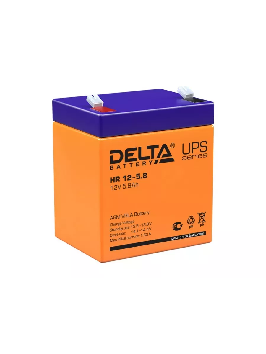 Аккумуляторная батарея Delta HR 12-5.8 DELTA BATTERY 142154820 купить за 2  315 ₽ в интернет-магазине Wildberries