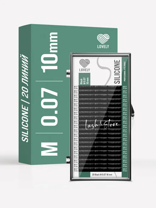 Lovely Ресницы для наращивания Лавли M 0.07 9 мм, 10