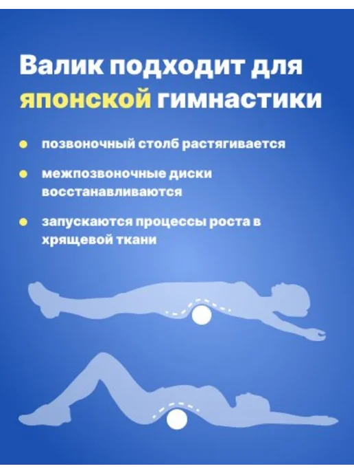 ВиЦыАн Валик ортопедический 50*15 см для спины под колени, вариант, фото 7