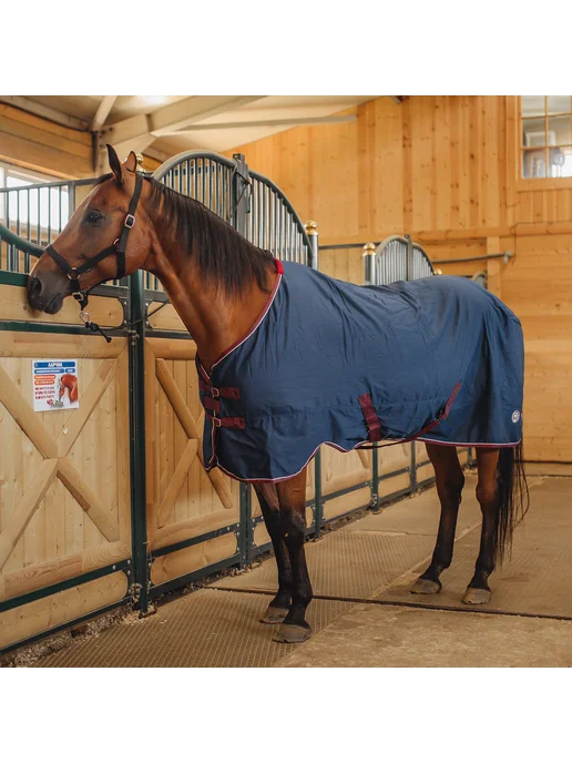 Первая Конная Мануфактура Попона денниковая на флисе FLEECE-LINED (синий), синий