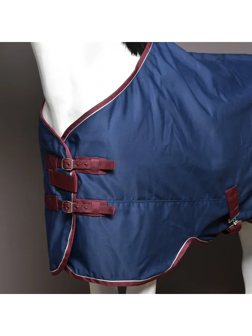 Первая Конная Мануфактура Попона денниковая на флисе FLEECE-LINED (синий), синий, фото 6