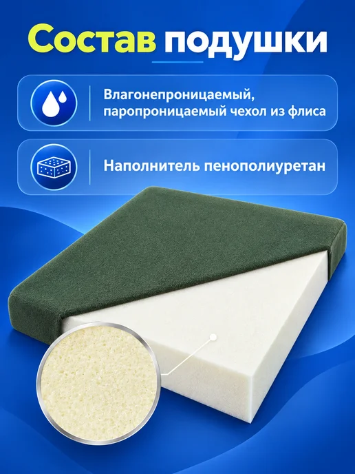ВиЦыАн Подушка противопролежневая для сидения 40*40 см, 40x40 см, фото 4
