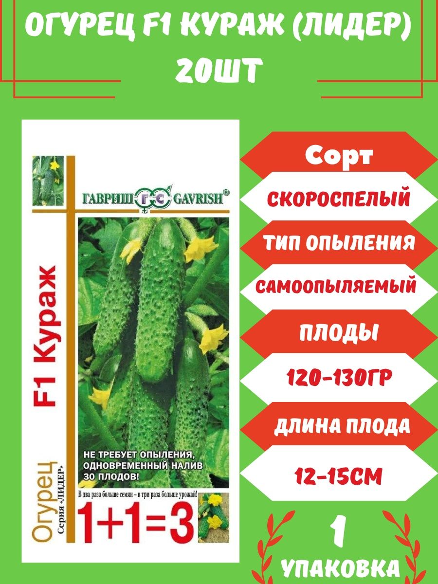 Кураж Огурцы Купить Семена