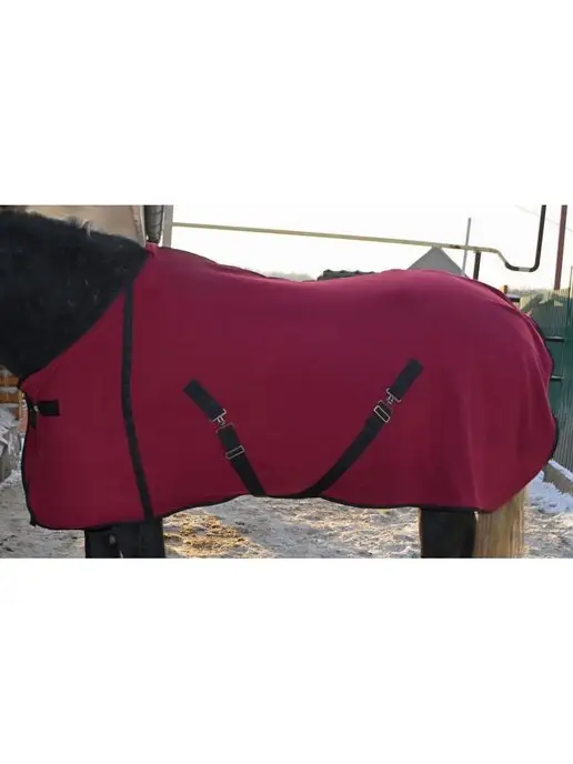 Grand Horse Попона флисовая сушильная, зеленый, фото 4