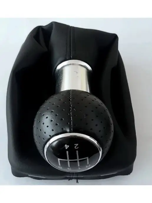 AVGautoparts Ручка КПП с чехлом черная с рамкой (5 пер) AUDI A3 00-03, черный